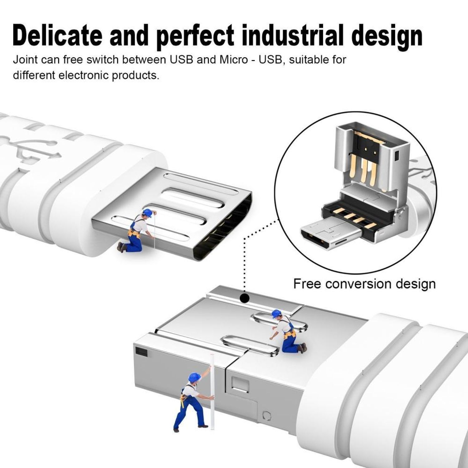 HUB USB2.0 OTG, 4 porturi, Splitter Multi-function, Dock pentru smartphone, LED activitate si incarcare, HOPE R fotografia produsului View 3 L