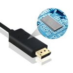 Cablu convertor USB 3.1 Type C la Displayport DP, 4K x 2K, 1.8m, HOPE R fotografia produsului View 4 S