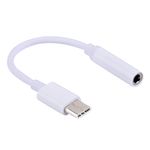 Cablu adaptor USB 3.1 Type-C la jack 3.5mm pentru microfon si casti, alb, HOPE R fotografia produsului
