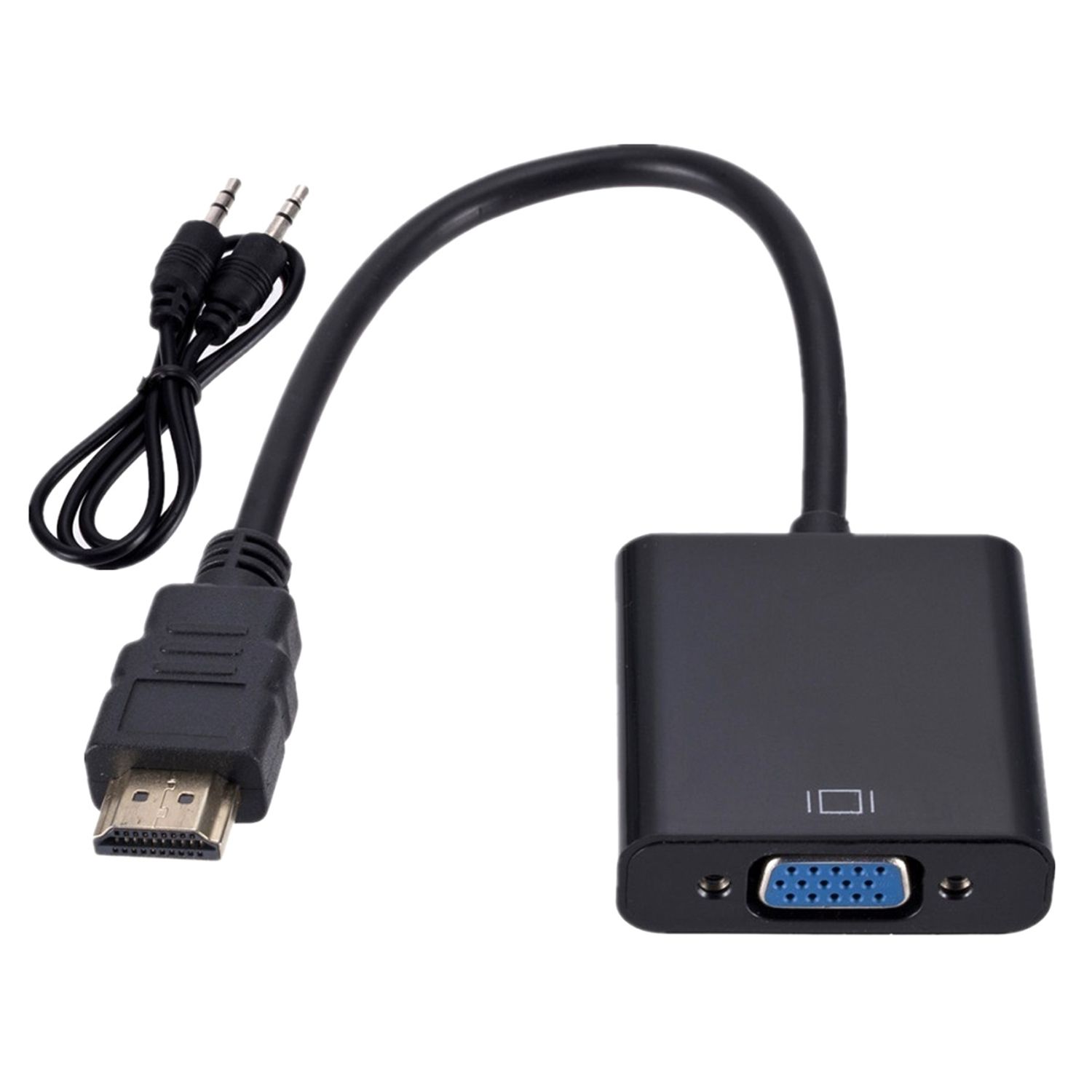 Adaptor Convertor HDMI la VGA + AUDIO, Gonga fotografia produsului View 4 L