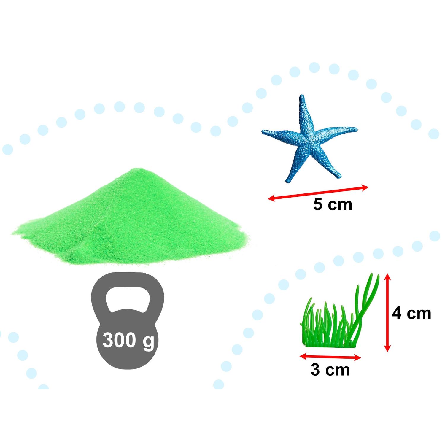 Nisip uscat magic pentru apa cu creaturi marine, Gonga fotografia produsului View 4 L