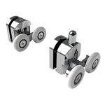 Set 8 role cromate pentru cabine de dus, Gonga fotografia produsului