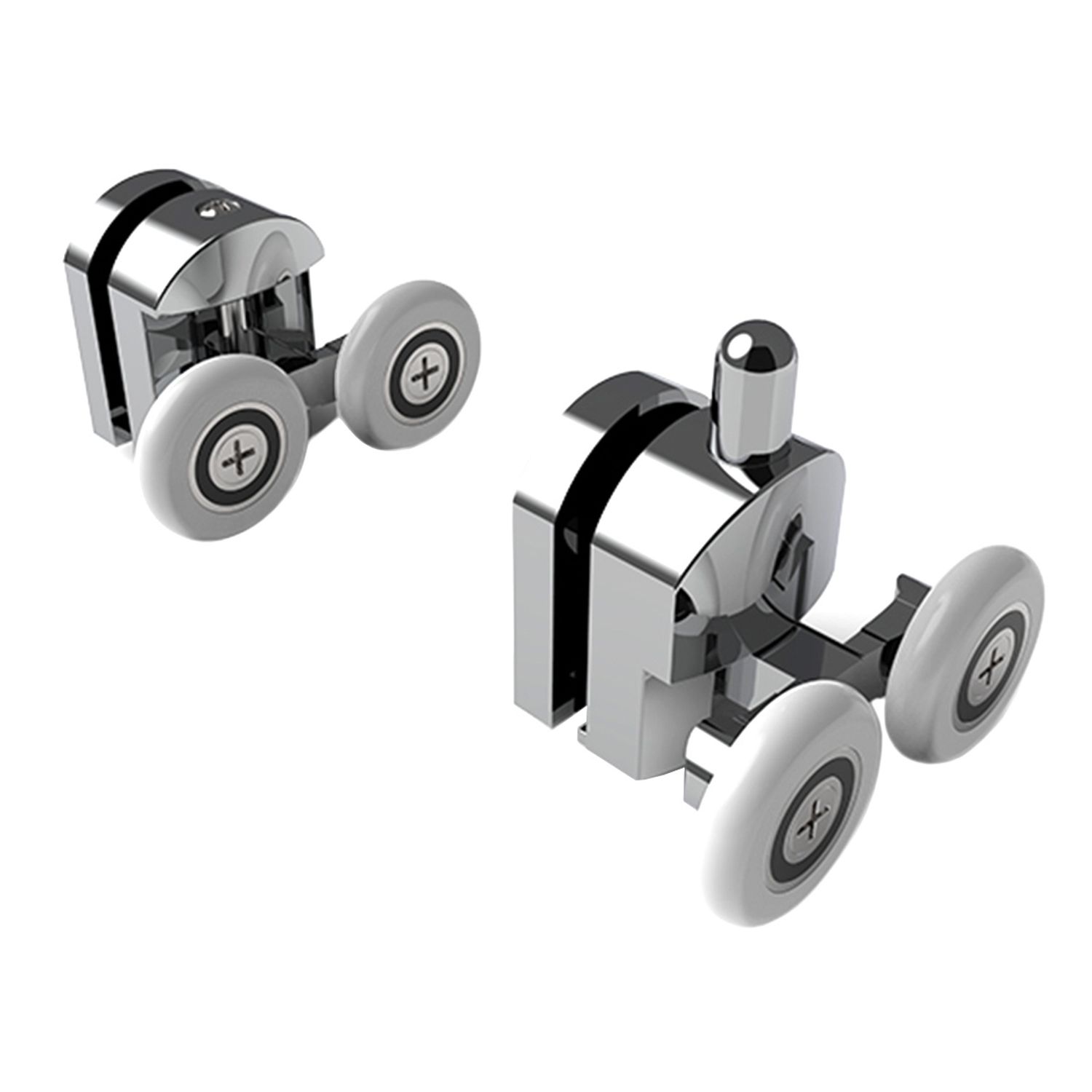 Set 8 role cromate pentru cabine de dus, Gonga fotografia produsului