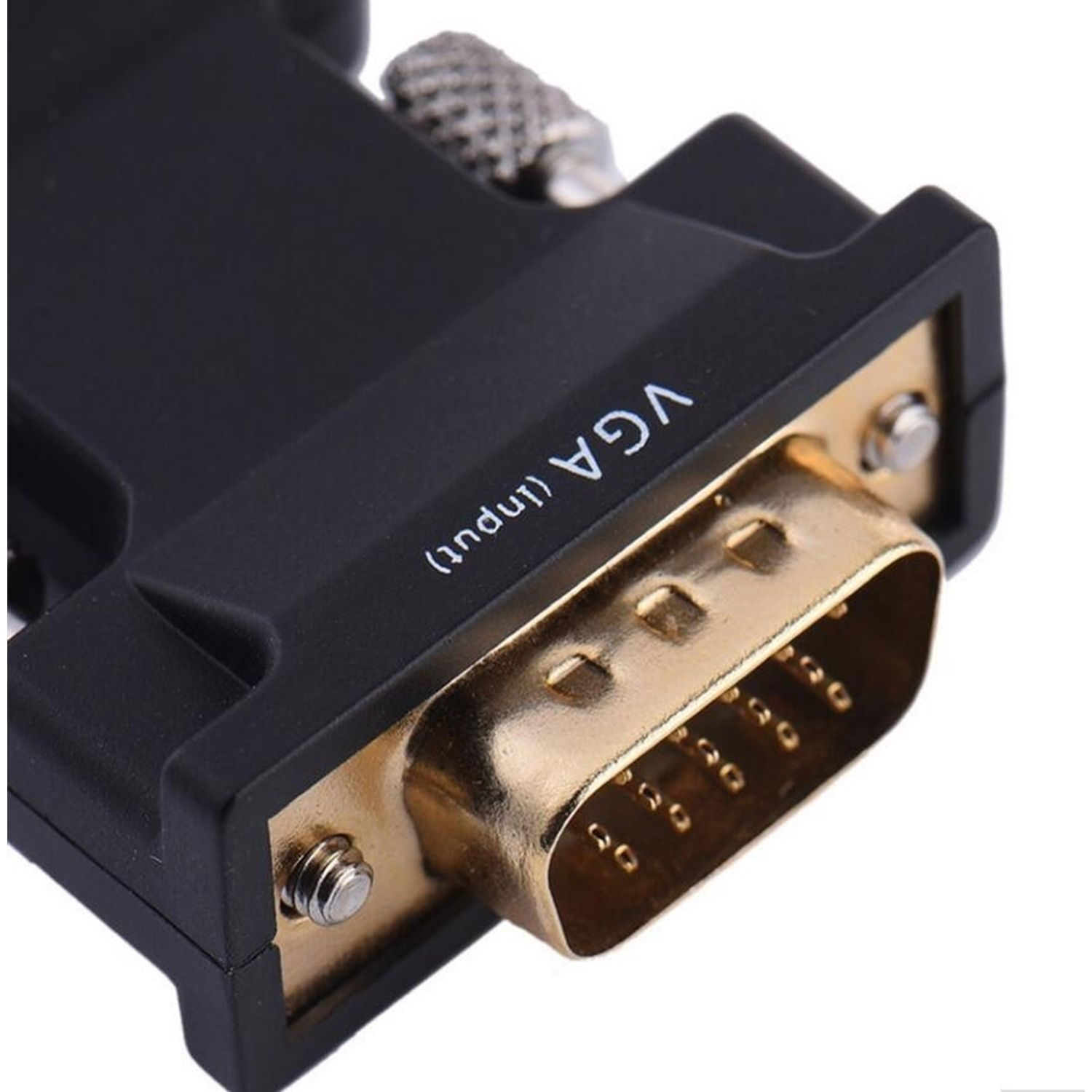 Adaptor Convertor HD38 de la VGA (D-Sub) + Audio la HDMI, Gonga fotografia produsului View 4 L