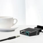 Adaptor Convertor HD38 de la VGA (D-Sub) + Audio la HDMI, Gonga fotografia produsului View 5 S