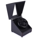 Cutie rotativa pentru ceasuri, 2 compartimente, negru fotografia produsului