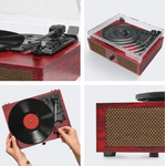 Boxa portabila model gramofon, BLuetooth, Gonga fotografia produsului View 4 S