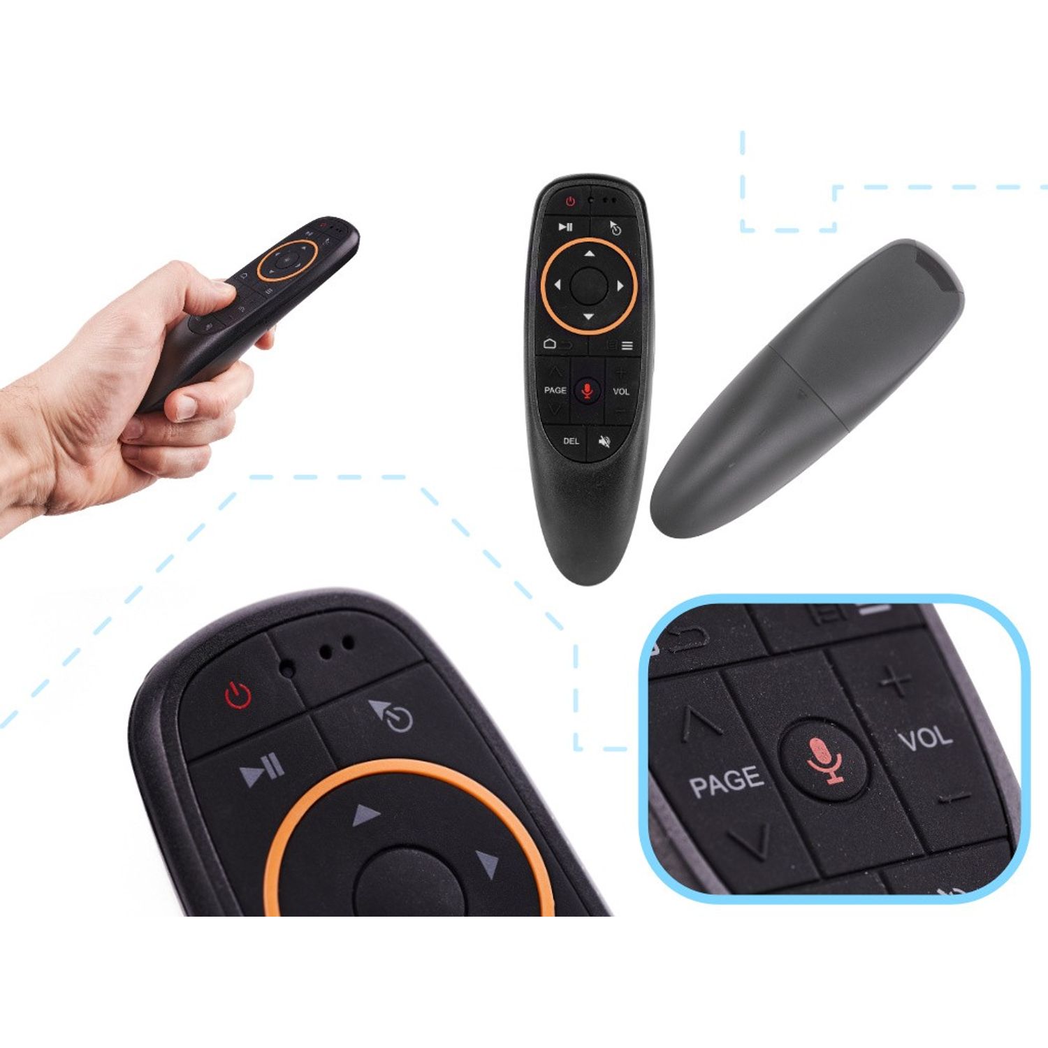 Telecomanda Air Mouse G10 pentru Smart TV, Gonga fotografia produsului View 2 L