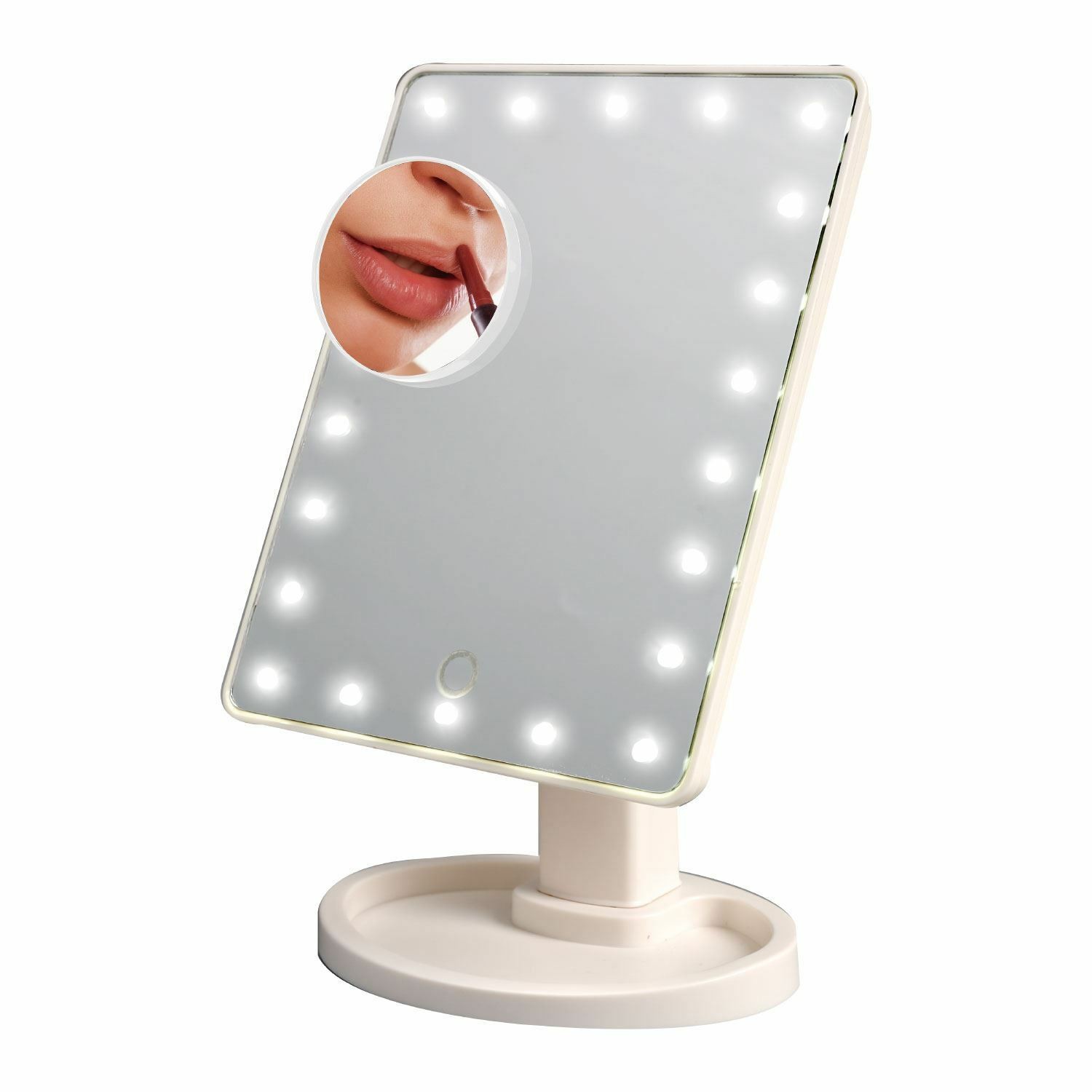 Oglinda cosmetica, Gonga, iluminare LED fotografia produsului View 2 L