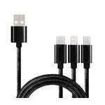 Cablu de incarcare rapida 3 in 1, universal, 1m fotografia produsului