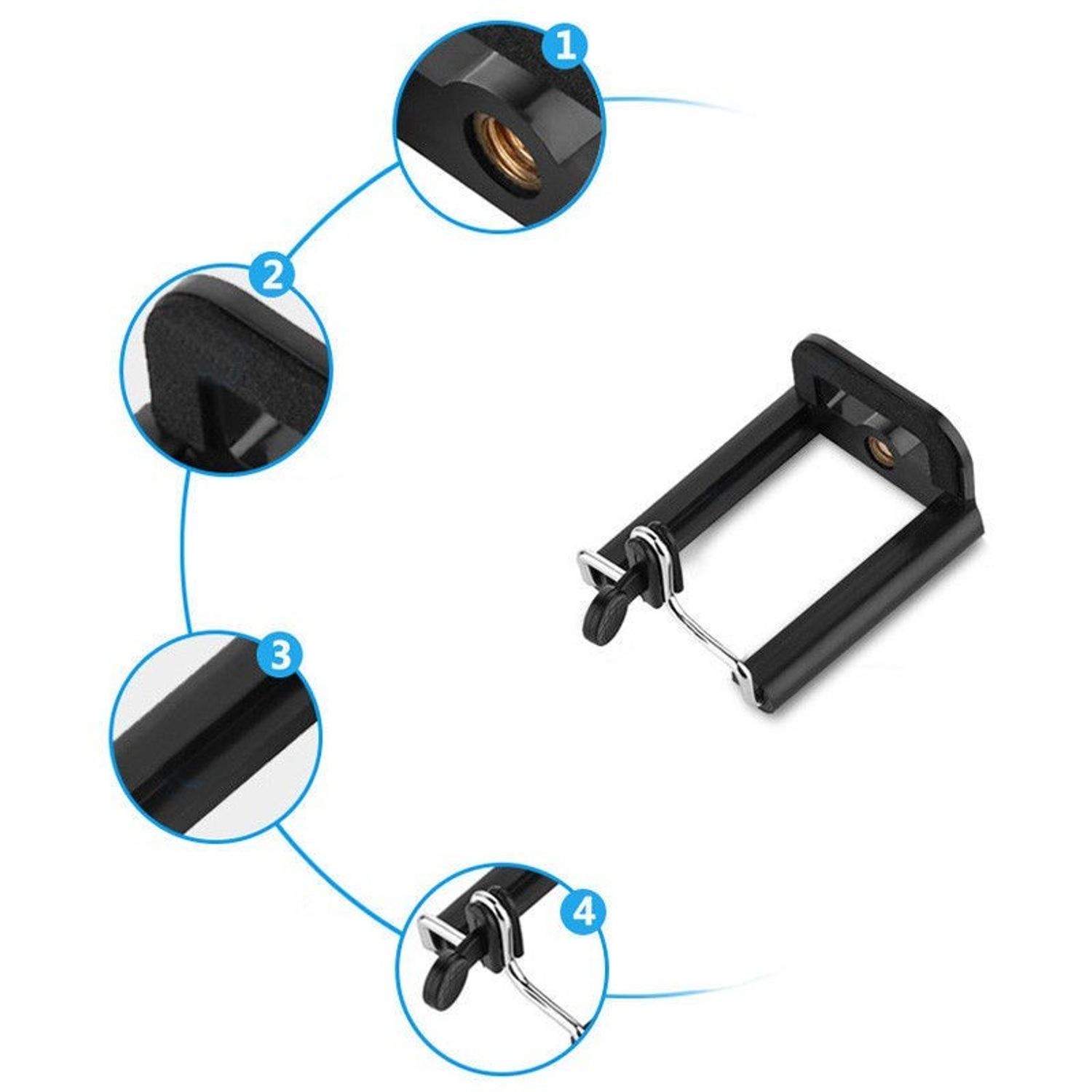 Trepied pentru camera octopus, cu clema, Gonga fotografia produsului View 2 L