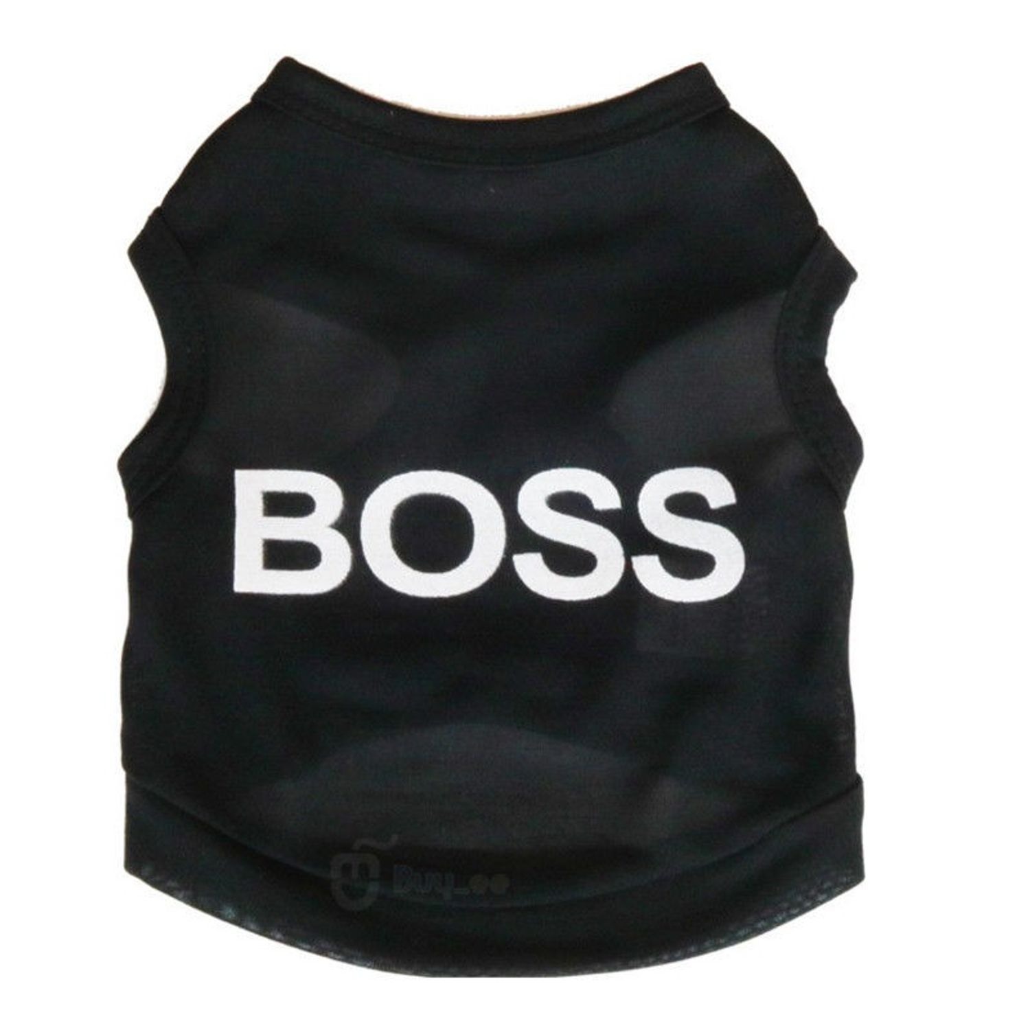 Vesta pentru caini cu imprimeu "Boss", bumbac fotografia produsului