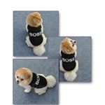 Vesta pentru caini cu imprimeu "Boss", bumbac fotografia produsului View 2 S