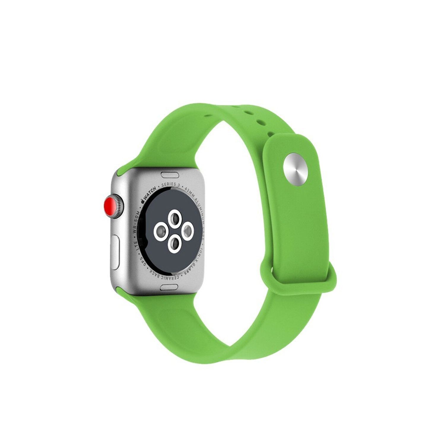 Curea compatibila Apple Watch 1/2/3/4, silicon, 38/40mm fotografia produsului View 3 L