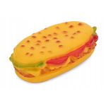 Jucarie chitaitoare pentru catei model hamburger, 12.5 cm fotografia produsului