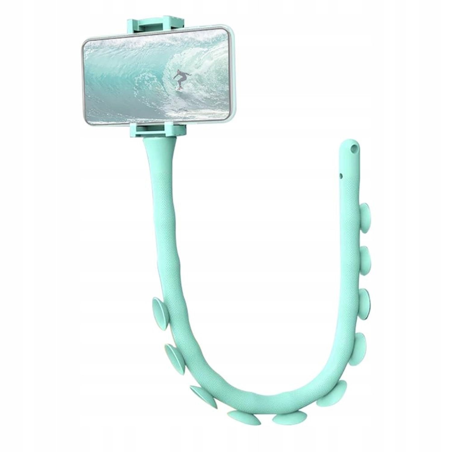 Suport flexibil pentru telefon cu ventuze, din silicon fotografia produsului