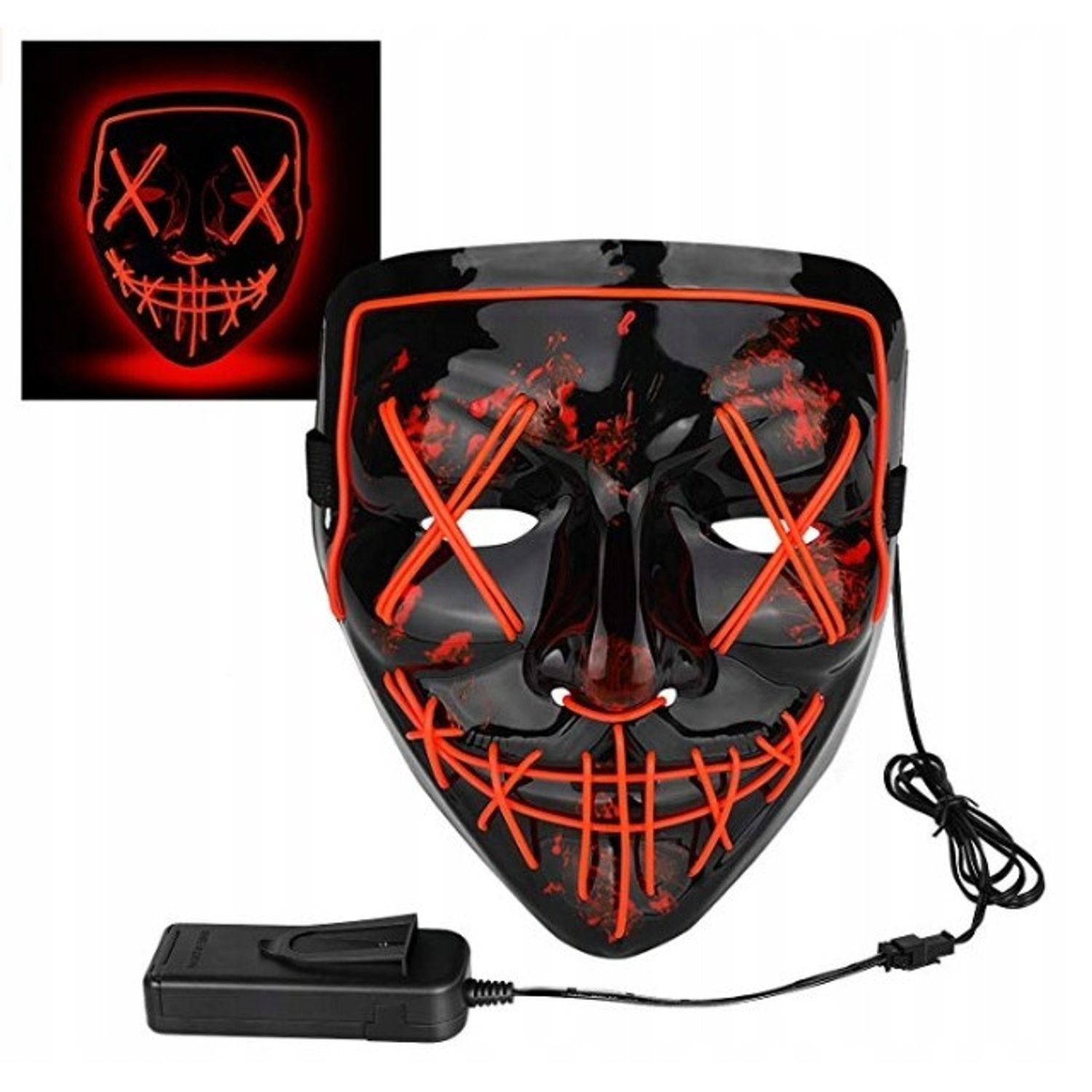Masca Purge Horror cu LED fotografia produsului View 4 L