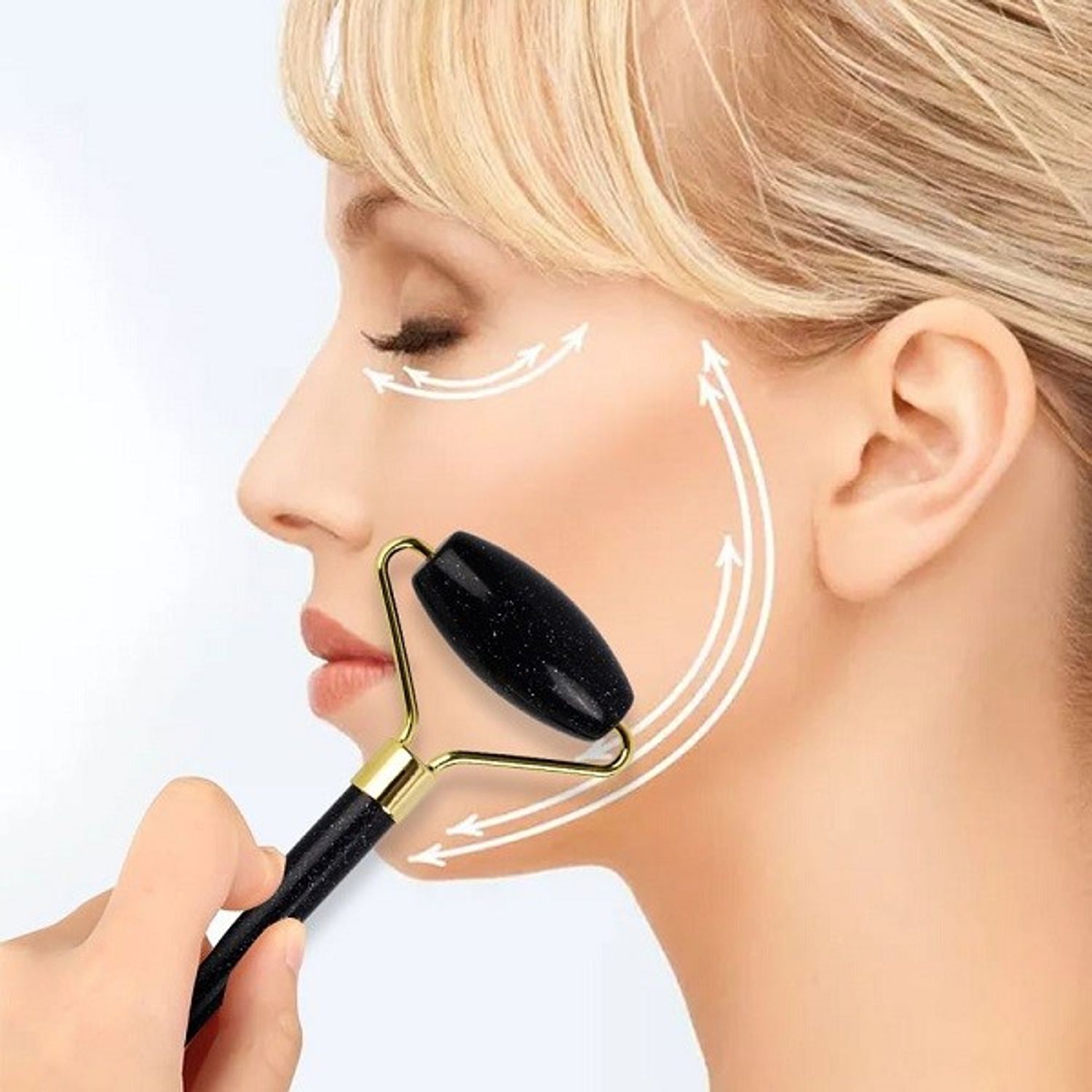 Rola dubla din jad pentru masaj facial si corporal fotografia produsului View 8 L