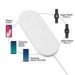 Incarcator universal wireless, 2 in 1, iPhone, alb fotografia produsului View 3 S