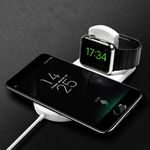 Incarcator universal wireless, 2 in 1, iPhone, alb fotografia produsului View 2 S