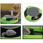 Jucarie interactiva Catch the Mouse pentru pisici, verde fotografia produsului View 3 S