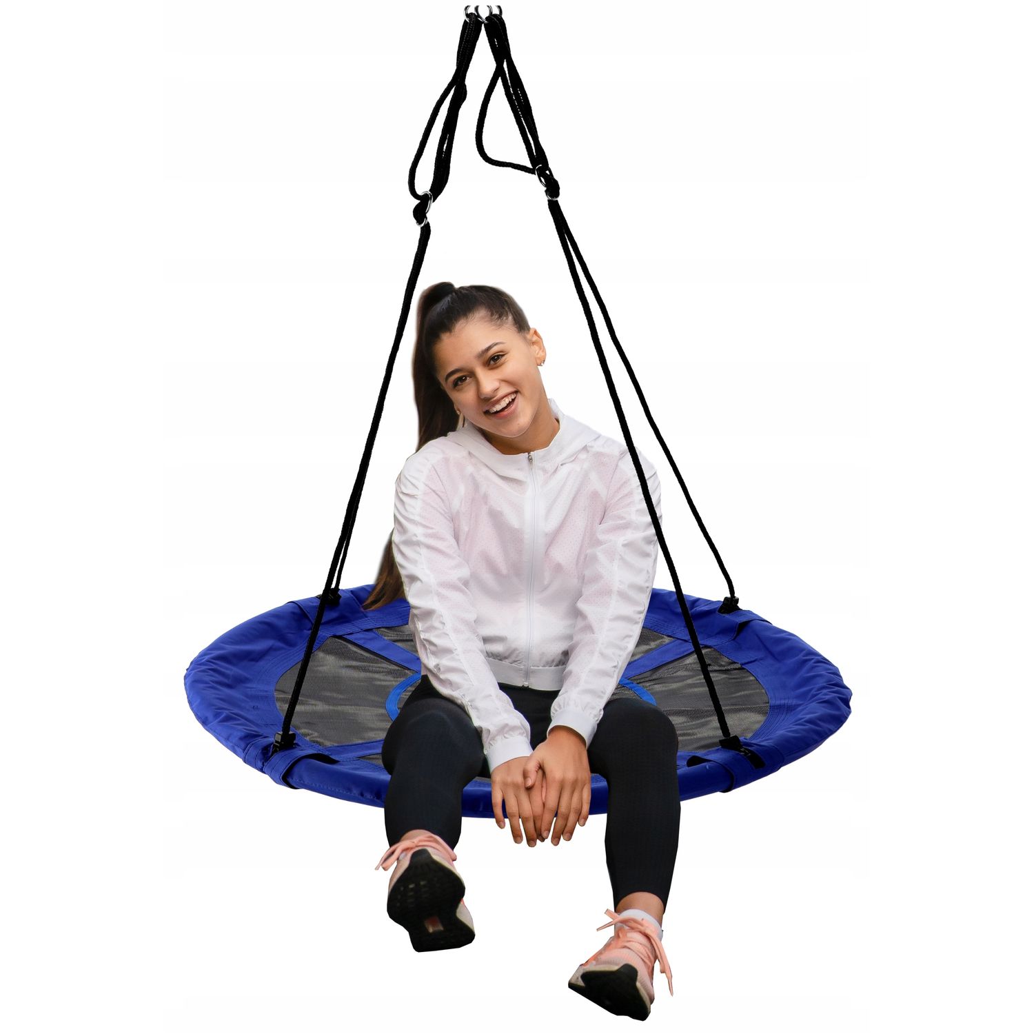 Leagan tip cuib Sersimo G-Line, 100cm, inaltime reglabila, 150 kg, Albastru Negru fotografia produsului View 3 L