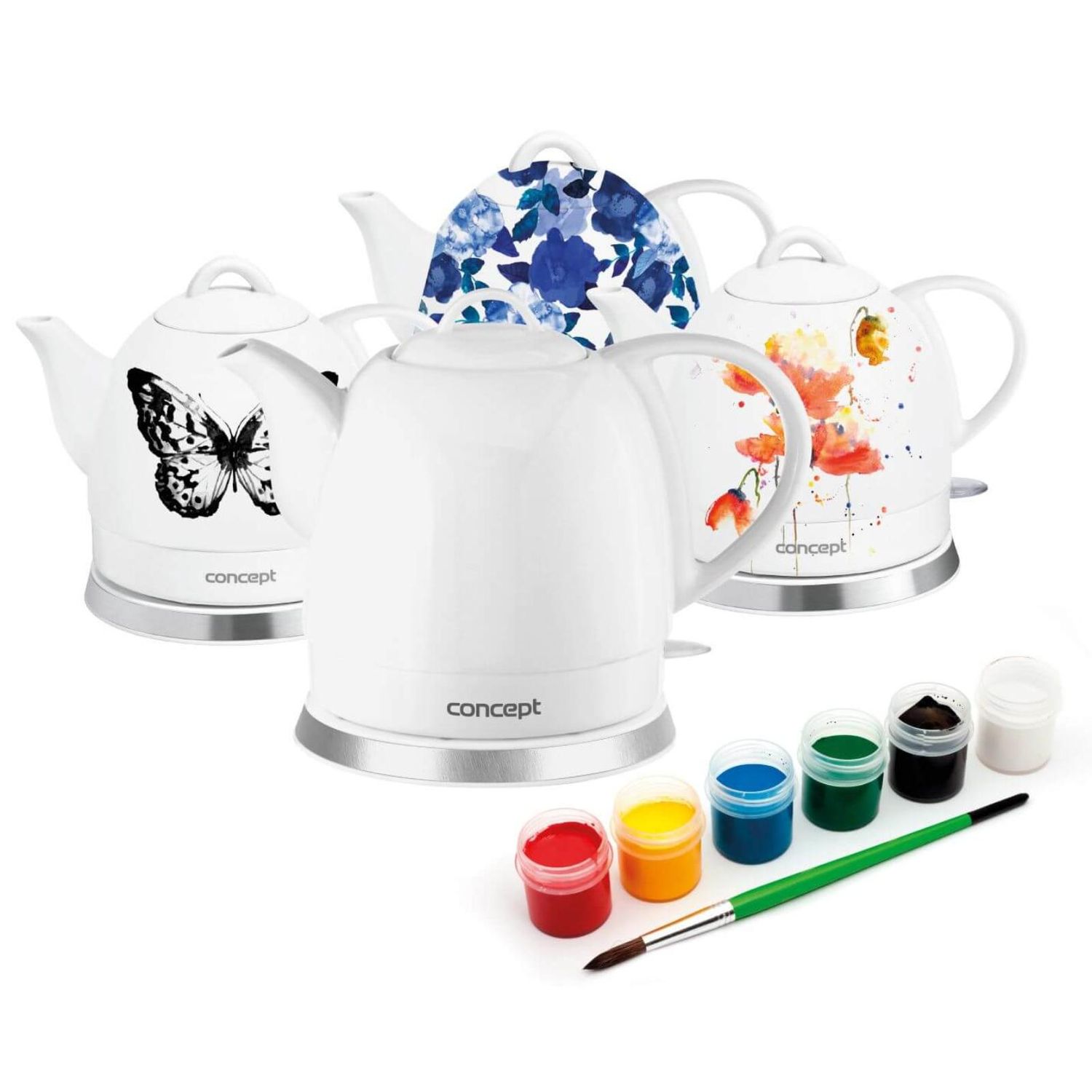Fierbator Concept Creative RK0015, 1100 W, Ceramic, 1 l, Alb fotografia produsului View 2 L