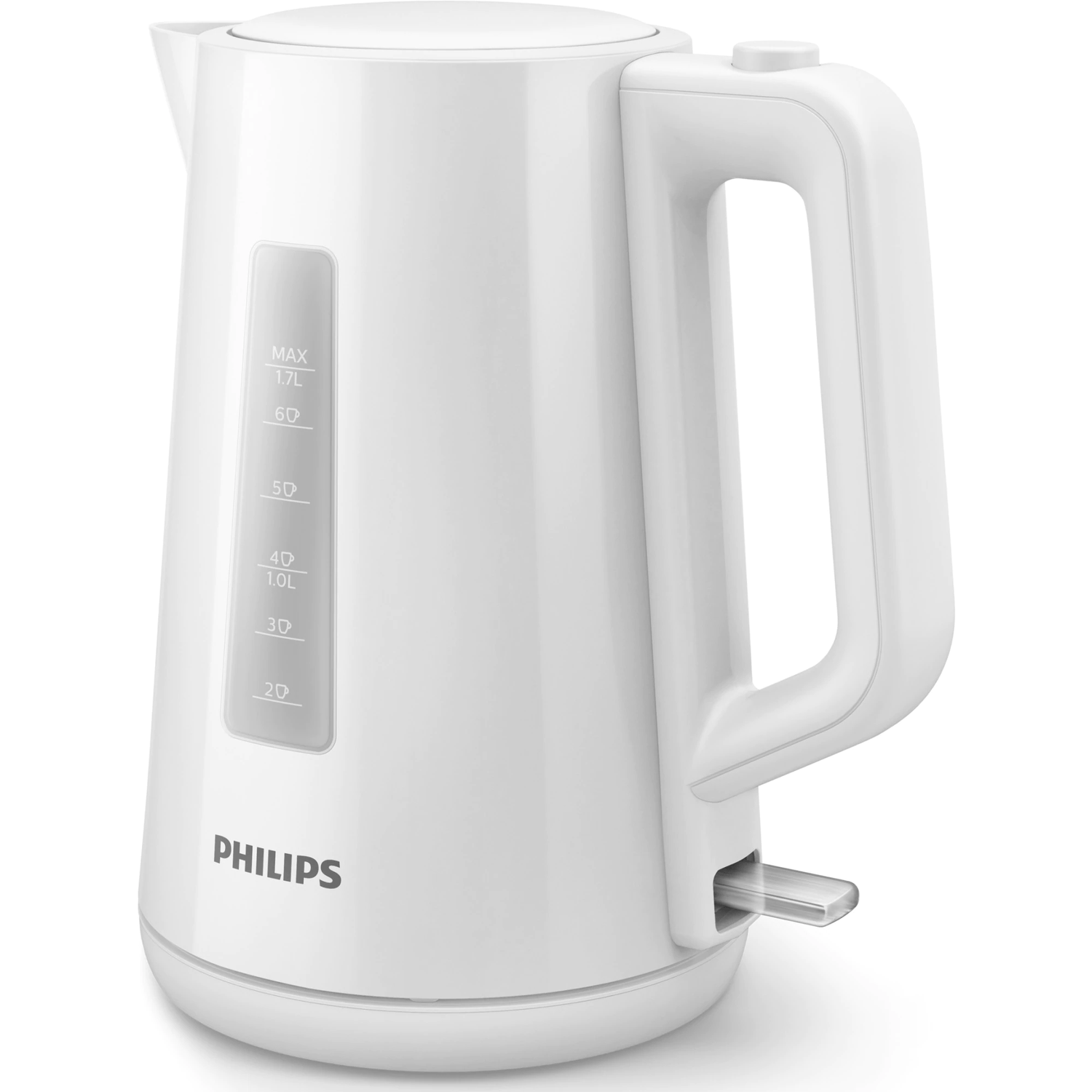 Fierbator Philips HD9318/00, 1.7 L, capac cu resort, plastic, indicator luminos, Alb fotografia produsului