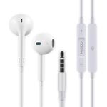 Casti Yesido - Stereo Earphones, Jack 3.5 mm cu microfon, cablu 1.2 m, Alb fotografia produsului