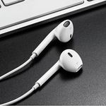 Casti Yesido - Stereo Earphones, Jack 3.5 mm cu microfon, cablu 1.2 m, Alb fotografia produsului View 2 S