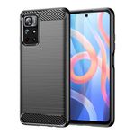 Husa Techsuit - Carbon Silicone - Xiaomi Redmi Note 11 / Poco M4 Pro - Black fotografia produsului