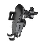 Incarcator auto wireless parbriz/ bord/ grila 10W Techsuit, Negru fotografia produsului