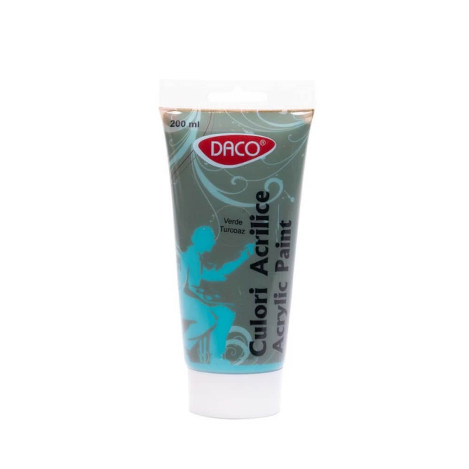 Vopsea Acril Daco 200 ml, Verde Turcoaz fotografia produsului