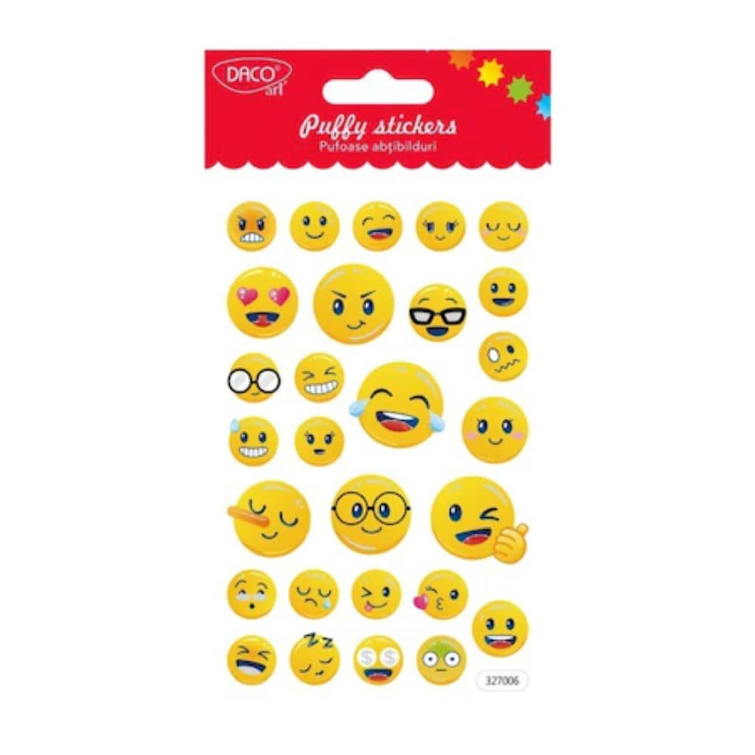 Abtibilduri Daco Lipeste si Zambeste, Model Smileys fotografia produsului