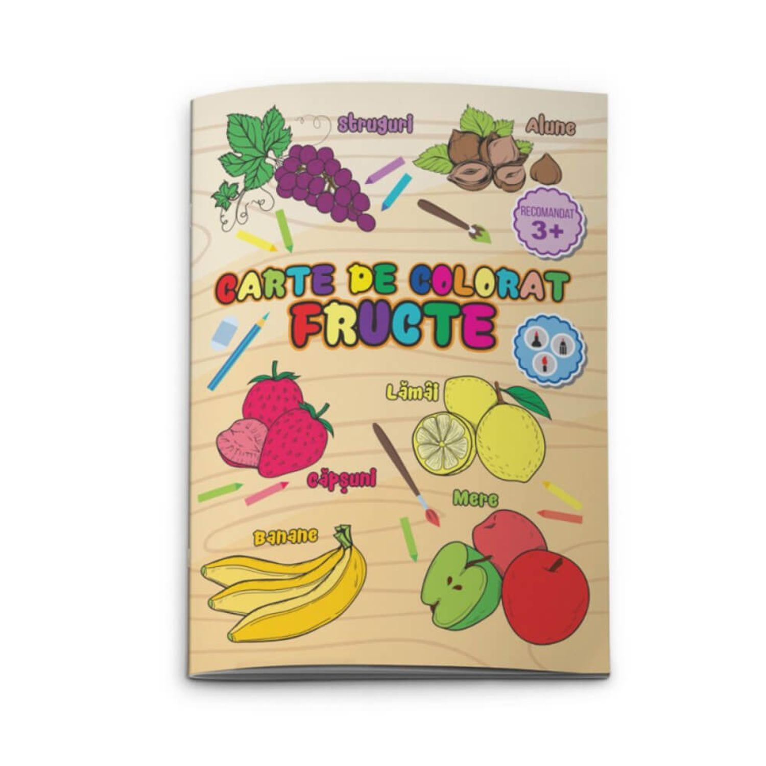 Carte de Colorat Daco A4, Model Fructe fotografia produsului