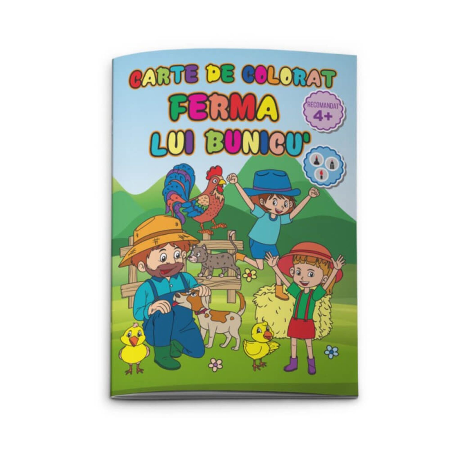 Carte de Colorat Daco A4, Model Ferma lui Bunicu fotografia produsului