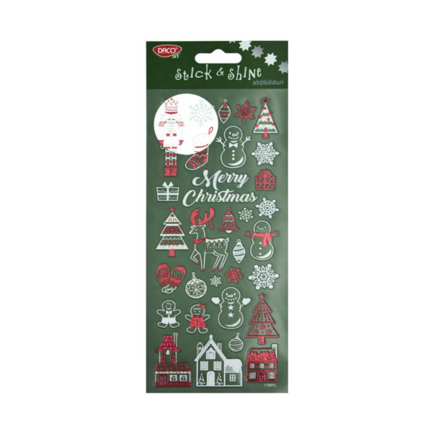 Set Abtibilduri Daco Stick &amp; Shine, Model de Craciun fotografia produsului