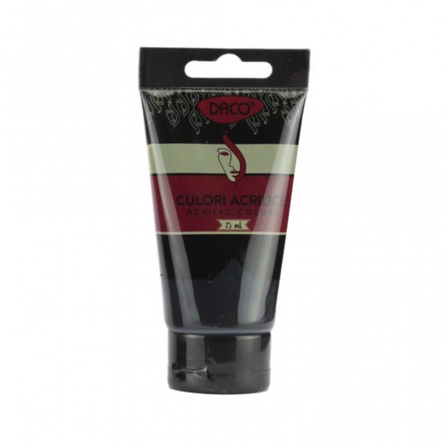 Vopsea Acril Daco 75 ml, Negru, Culori Acrilice fotografia produsului