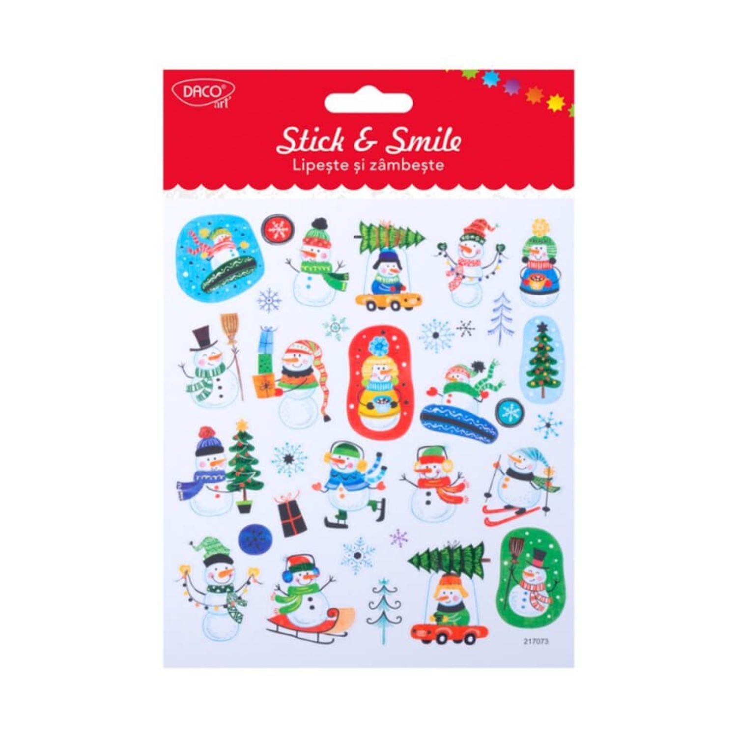 Set 32 Abtibilduri Daco Stick &amp; Smile, Decoratiuni de Craciun fotografia produsului