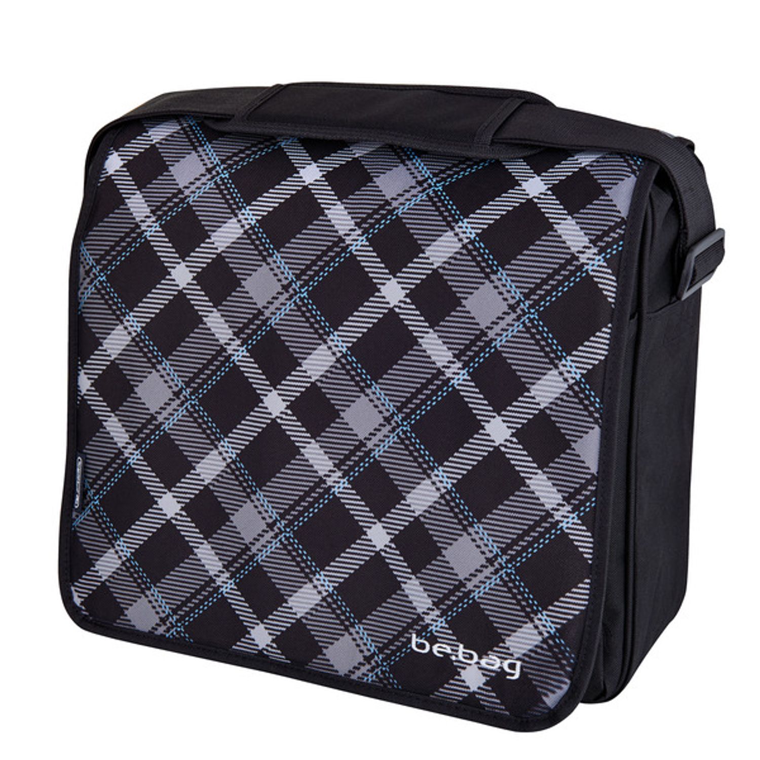 Geanta De Umar Messenger Be.bag, Motiv Black Checked fotografia produsului