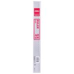 Rigla Transparenta Deli, 40 Cm, Plastic fotografia produsului