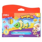 Plastilina Deli Dough It, 6 Culori fotografia produsului
