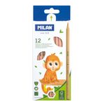 Set 12 Creioane Colorate Milan Maxi, Corp Hexagonal fotografia produsului
