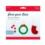 Set Creativ Pom-Pom Daco, Model Craciun fotografia produsului