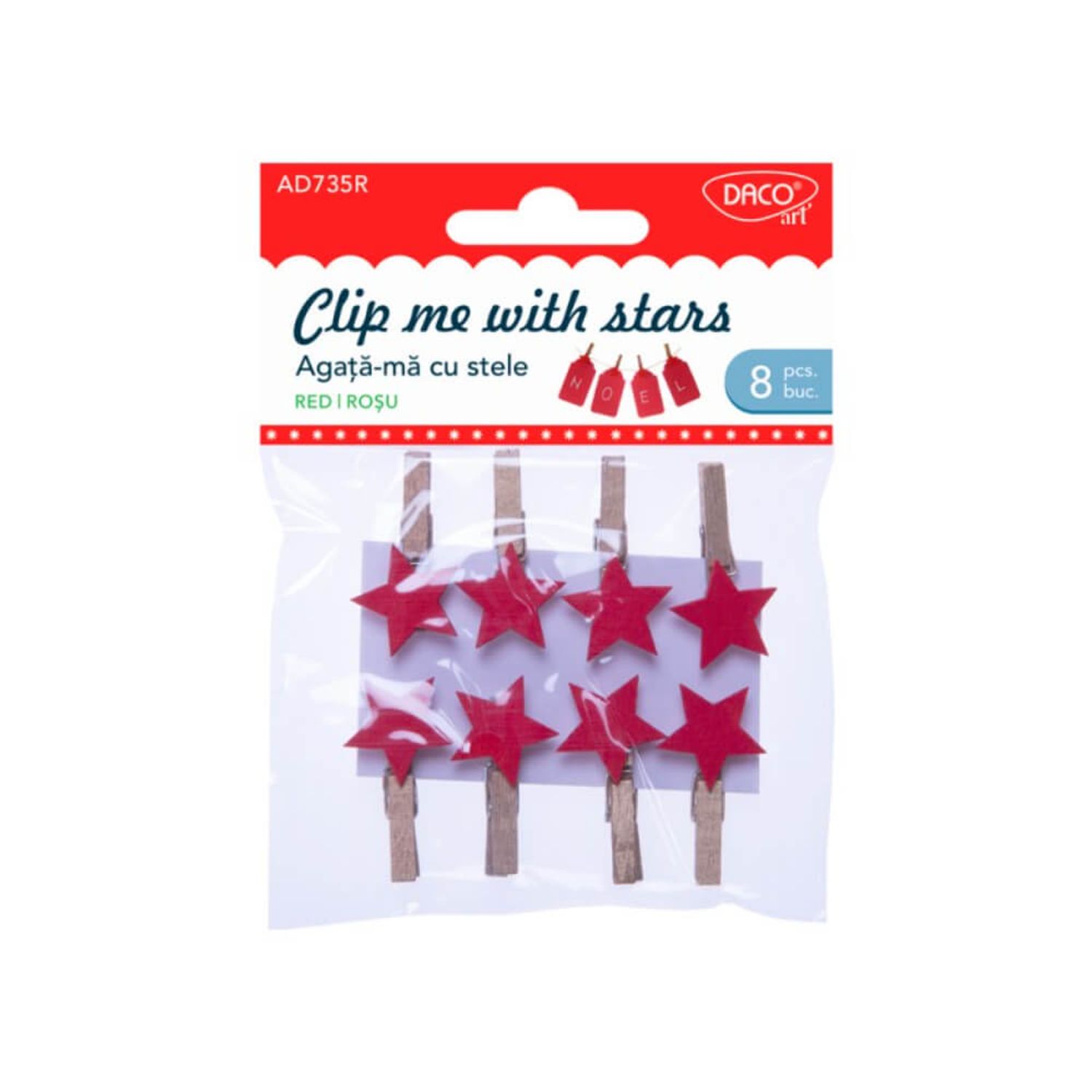 Set Agata-ma cu Stele Daco, 8 Buc, 3.5 cm fotografia produsului