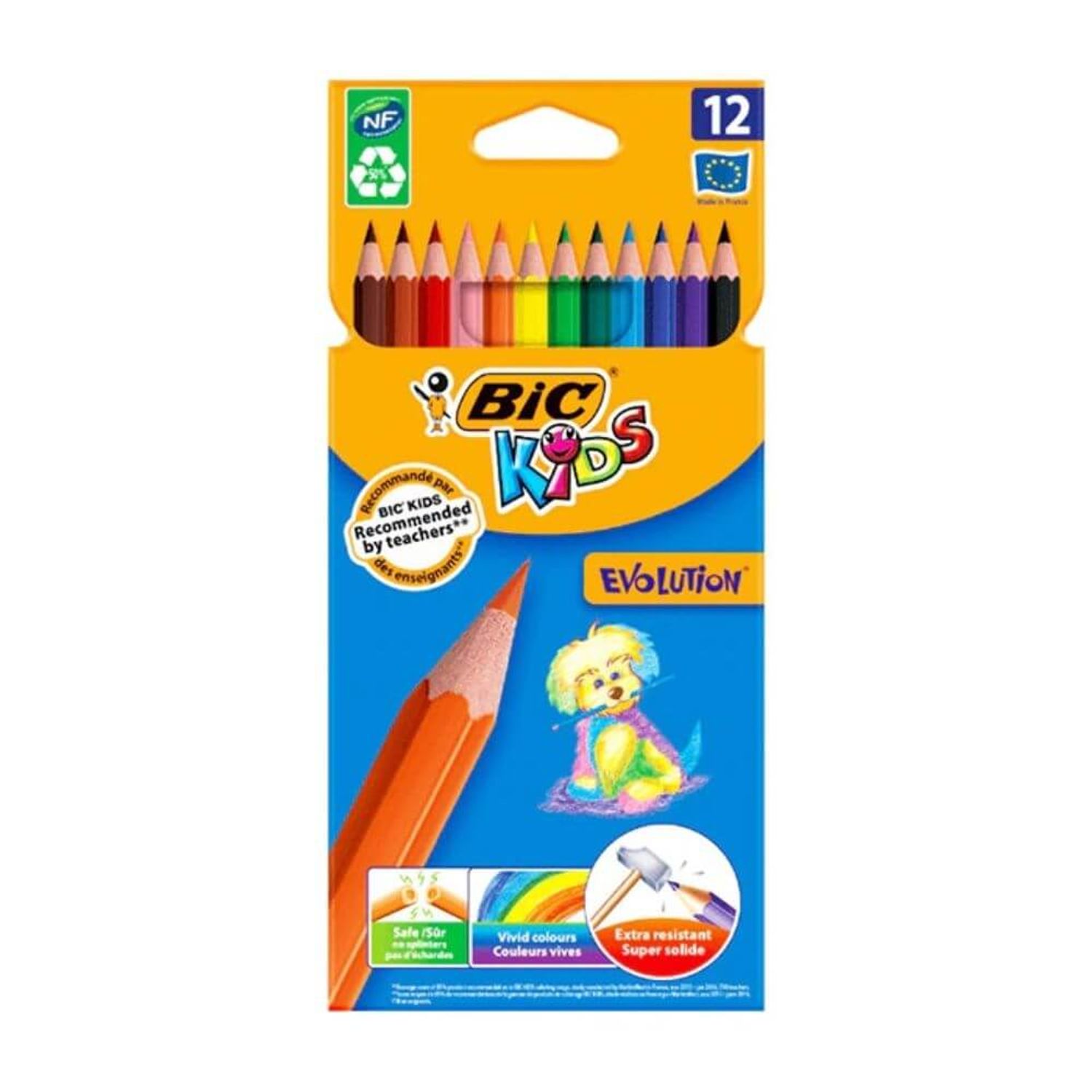 Creioane Colorate Bic Evolution, 12 fotografia produsului