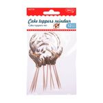 Set 12 Cake Toppers Daco Reindeer, 12 cm fotografia produsului