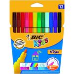 Carioci Colorate Lavabile Bic Visa, 12 Buc/set fotografia produsului