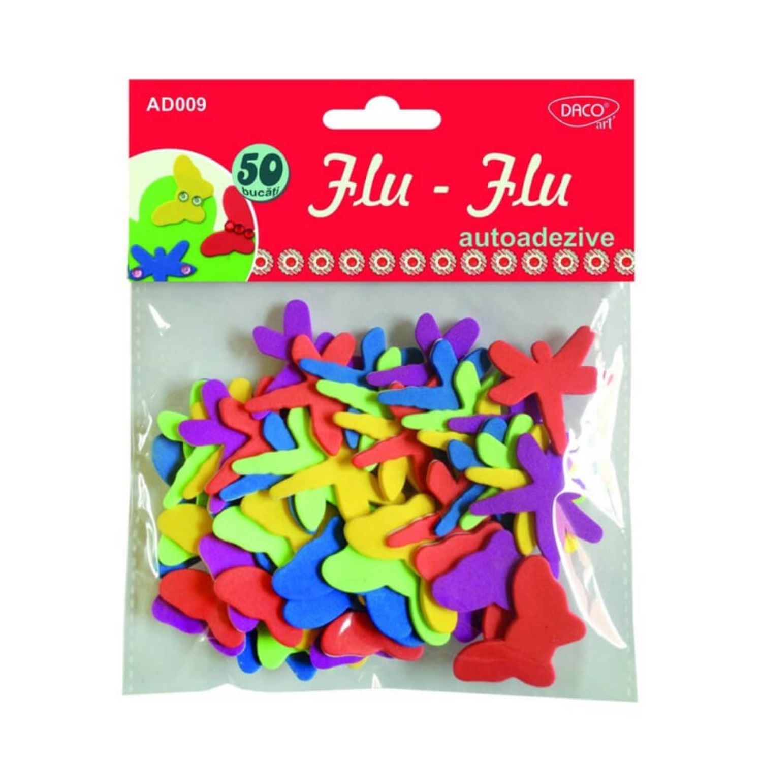 Insecte Autoadezive Daco Flu-Flu 50 Buc/Set, Multicolor fotografia produsului