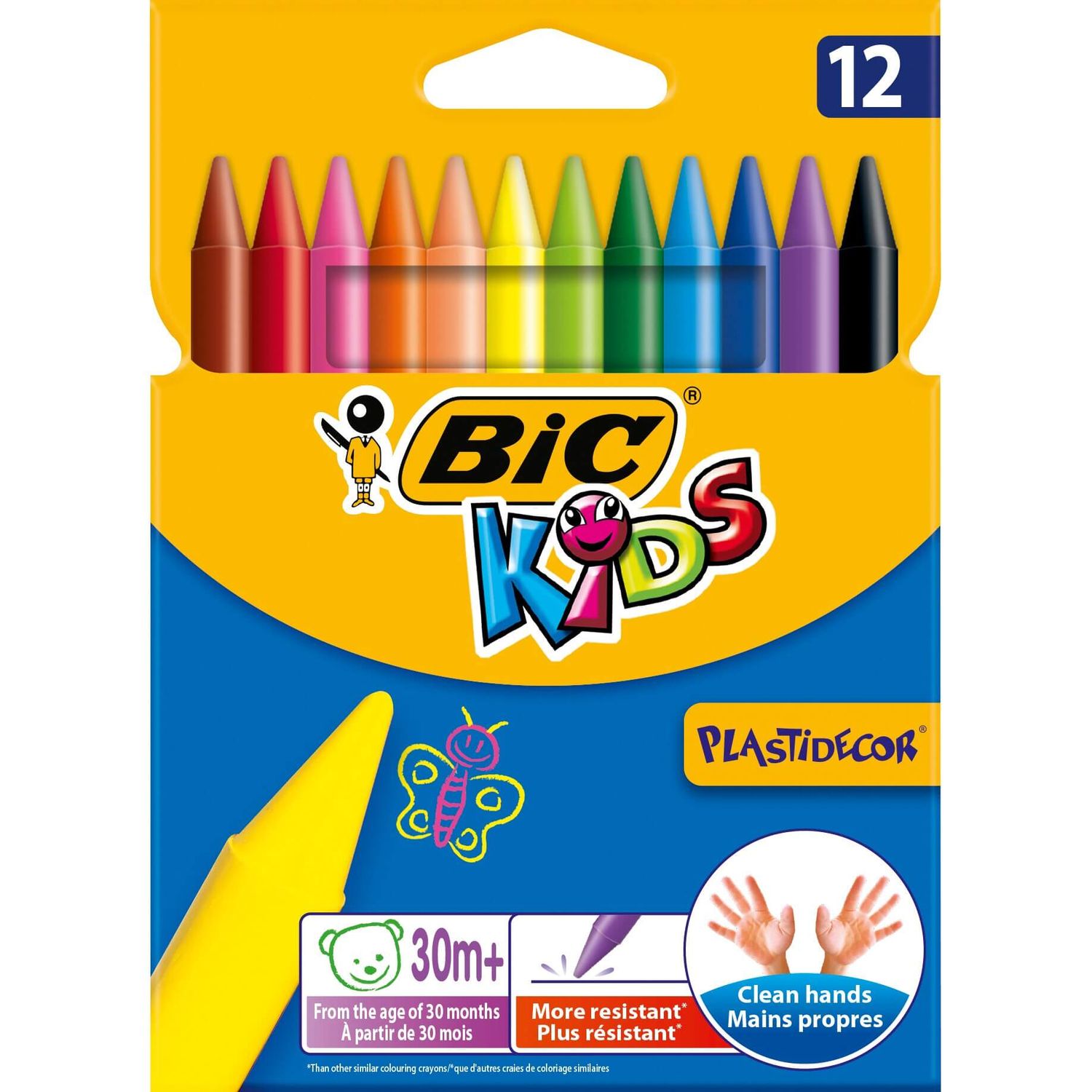 Creioane Cerate Plastifiate Bic Plastidecor, 12 fotografia produsului